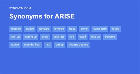 arose synonym|156 Synonyms & Antonyms of AROSE .